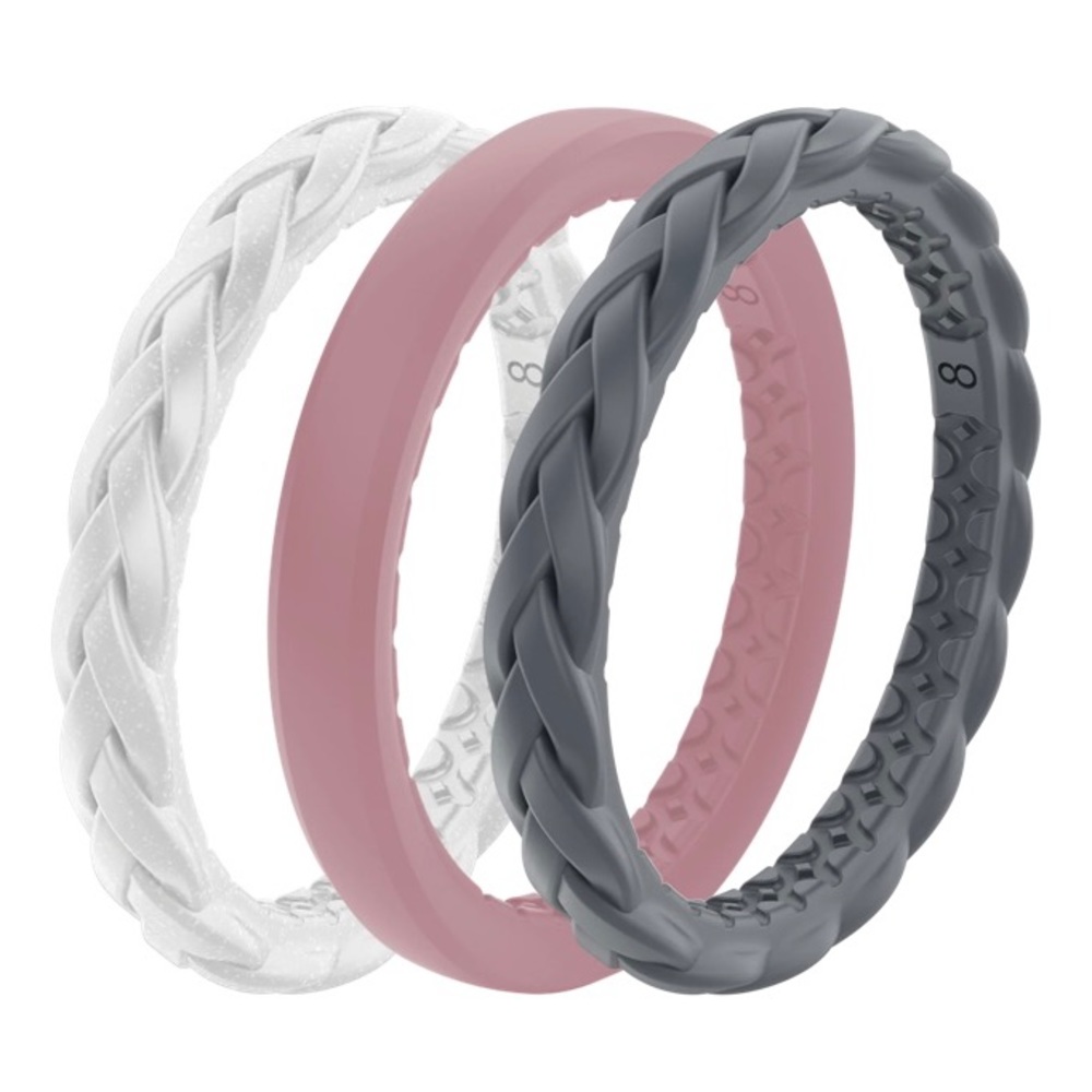 Groovelife Silicon Stackable Ring Set. Size 9. Mu… - image 2